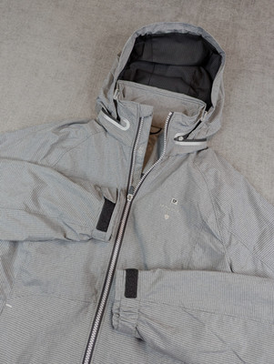 Zero Restriction Wind Jacket Women S Gray Parker Windbreaker Hooded Full Zip