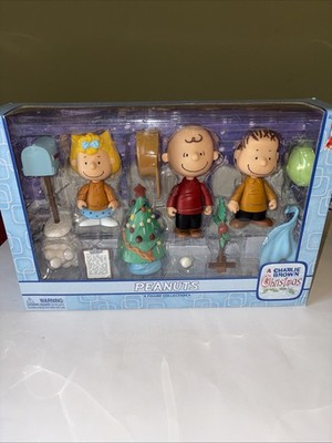  Peanuts A Charlie Brown Christmas,Tree Sally Linus Figurine Set Memory Lane NIB