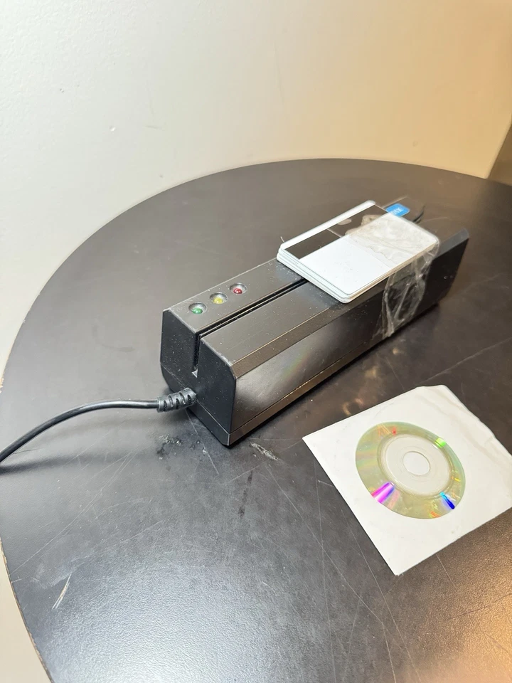 Deftun Card Reader Writer USB Swipe Encoder MSR605X W/ 3 Tracks - Image 2 of 3