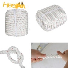 3/4 "x 100' Arborist Rope High Strength 2038 lbs White  Red Braided Rope