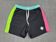 Chubbies Swim Trunks Mens Small Black Mesh Lined Shorts 5.5" Inseam