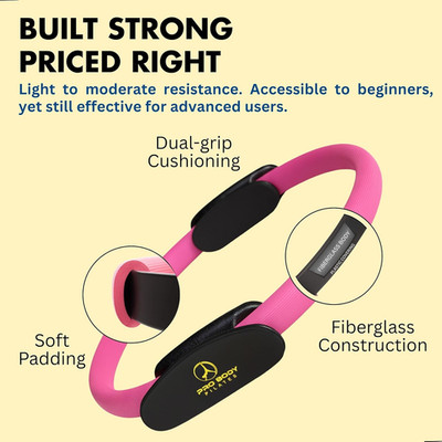Fitness Circle   14 Inch Pilates Ring for Focusing on Toning Inner Thighs, Ar...