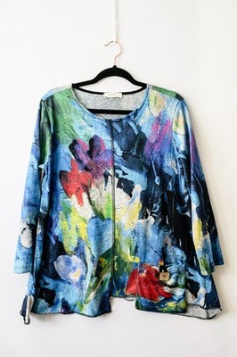Jess & Jane M artsy top pocket art to wear