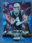 2025 Prizm Tetairoa McMillan Rookie Blue Ice Prizmatic /99 Carolina Panthers