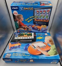 VTech V.Smile Learning System Bundle Art Studio 6 Games 2 Controllers WORKS