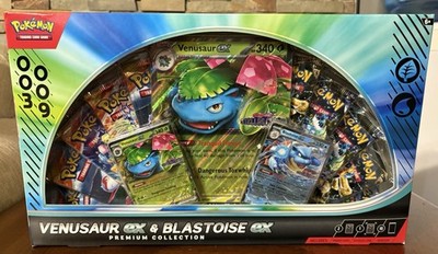 Pokemon Venusaur ex and Blastoise ex Premium Collection GameStop