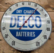 1950s Ac Delco Dry Charge Battery Thermometer 1950s Ac Delco Dry Charge Battery Thermometer