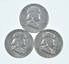 Higher Grade - 1952 1952 1959-D Franklin Half Dollar 90% SIlver Lot *116