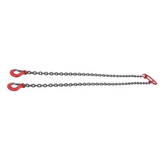 5/16Inch x 5ft Chain Sling 2 Legs G80 Lifting Chain with Grab Hooks 6600 lbs
