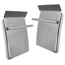 2PCS Stainless Steel 24"x 27" Quarter Fender Kit for Semi Truck Trailer Big Rigs