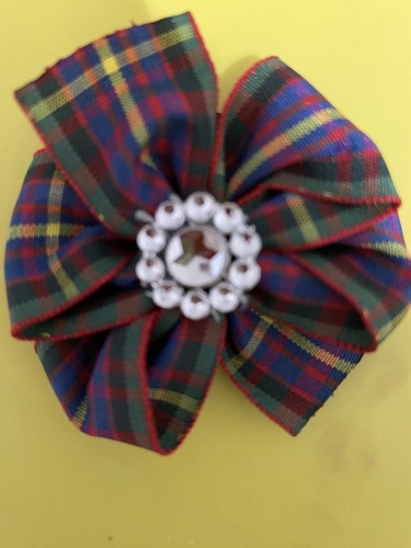 Mixed Tartan Dog Grooming Bows Pack 16 - Picture 9 of 9