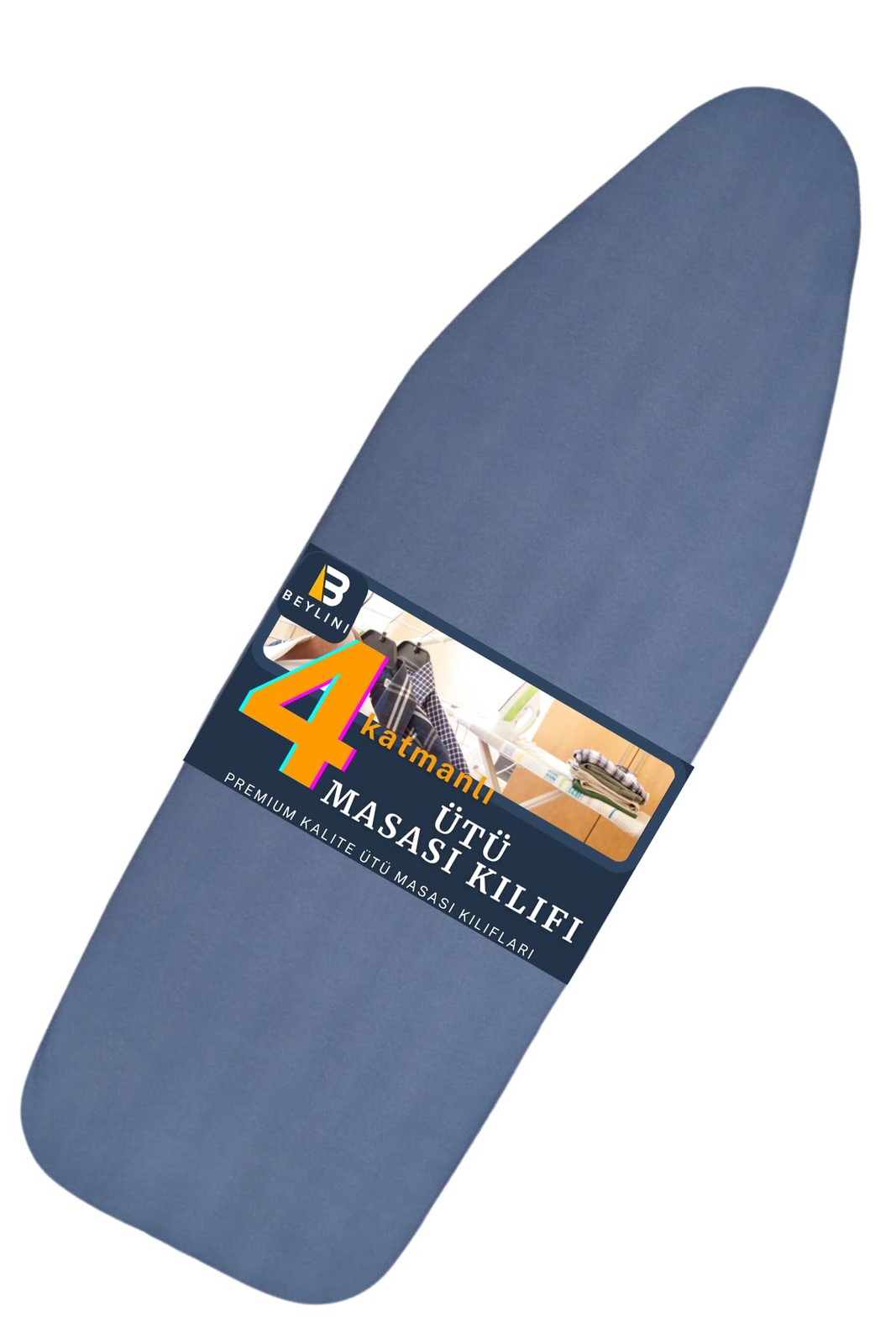 Standard Size 18x49 Inch Wide Adjustable Ironing Board Cover with Pad-image