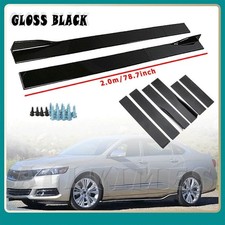 78.7 Side Skirts Extension Splitter Gloss Black For Chevrolet Impala 2000-2020