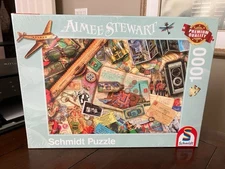 HTF NEW Schmidt TRAVEL MEMORIES Aimee Stewart 1000 piece Jigsaw Puzzle Read Desc