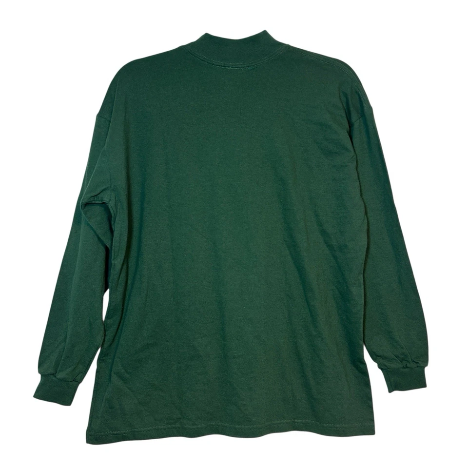 Camisa de Colección Reebok Juvenil XL Verde Manga Larga Cuello Simulado 100% Algodón Uniforme de Equipo Foto 2 de 4