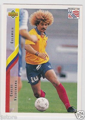 WC '94 Colombia Carlos Valderrama upper deck card | eBay