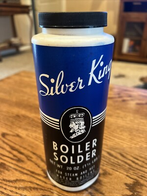 #ad Silver King Manufacturing Co. Boiler Solder 20 Oz $35.00