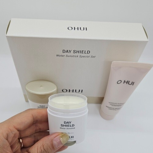 Set Écran Solaire O HUI Day Shield Sunquid Special - 4 Produits - SPF50+ PA++++ - Neuf