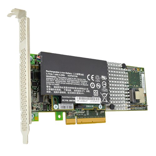 LSI 9750-4i SAS 6Gb/S RAID CONTROLLER + LSIiBBU07 L3-25239-23B - Bild 2 von 3