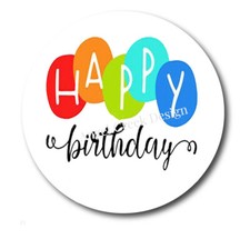 Happy Birthday Scrapbook Stickers Happy Birthday Favors Birthday Labels