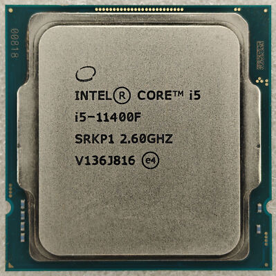 Intel Core i5-11400F 6-Core 2.6GHz 12MB SRKP1 CPU Processor Socket 1200