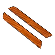 Saddlebag Latch Cover Orange Reflectors Fit For Harley Road Electra Glide 94-13