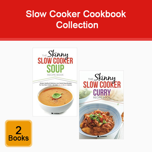 CookNation Skinny Slow Cooker 2 books collection set pack Soup,Curry Recipe Book
