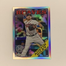 2023 Topps Chrome Baseball Austin Riley Card #88BC-3 Insert Atlanta Braves
