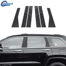 Exterior Car Window B Pillar Post Decor Sticker Trim For Jeep Grand Cherokee 