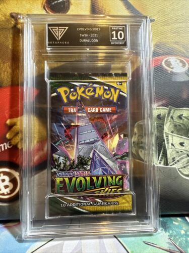 Evolving Skies Graded Booster Pack Duraludon Art Get Graded 10 Not PSA - Picture 1 of 1