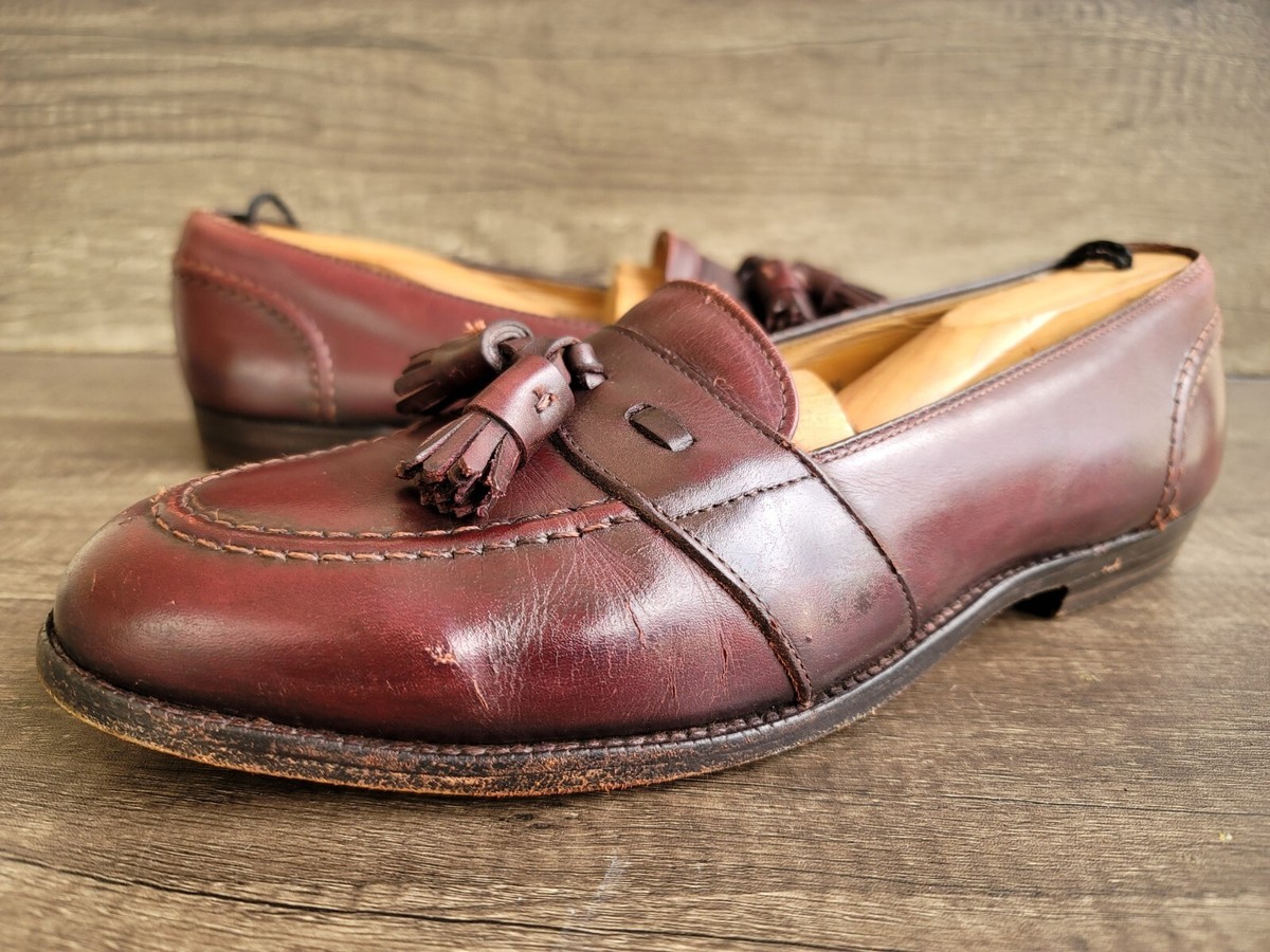 Alden 693 Men's Burgundy Leather Tassel Loafers Size 9.5. | eBay Alden 693 Men's Burgundy Leather Tassel Loafers Size 9.5. | eBay