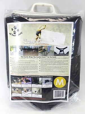 Comfy Padded Wrap all four paws brand Non Compression, Dog cone for body Medium