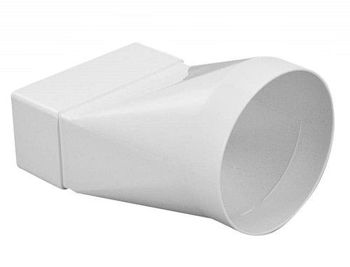 Lüftungssystem Flachkanal 110x55mm PVC Lüftungsrohr T-Stück 90°Bogen Abluft - Bild 17 von 34