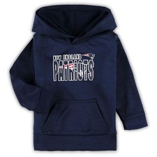 New England Patriots NFL Youth Boys Navy Pullover Sweatshirt Hoodie: 14/16 - 18