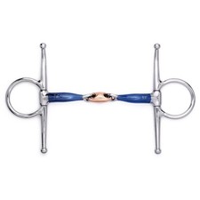 NY TACK Full Cheek Sweet Iron Snaffle Copper Jointed Mouth Lozenge Snaffle Bit