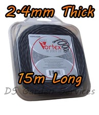 VORTEX Strimmer Line - 2.4mm x 15m Length - Twisted Strimmer Trimmer Cord 1.00 per metre