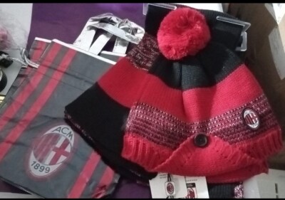 SET CAPPELLO E SCIARPA BOY AC MILAN