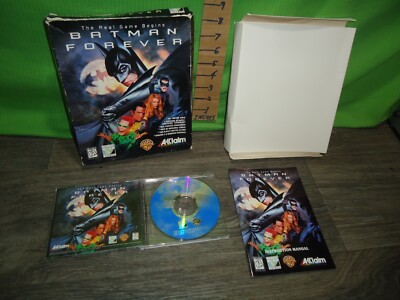 vintage Batman Forever Acclaim PC DOS CD rom video game -- big box