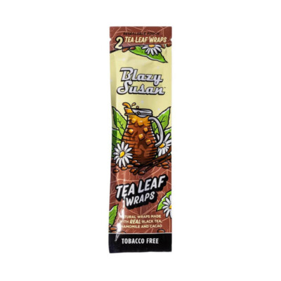 Blazy Susan Tea Leaf Wraps - Box of 25 Packs - 2 Per Pack! Vegan Friendly!