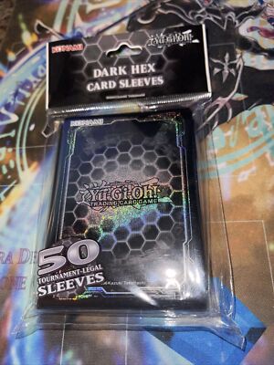 yugioh dark hex card sleeves Red Belle, The Huntress Border Oversleeves (100ct JP/Standard)  Mana Moon Sleek holographic hexagon design As slick and stylish as a Duelist could dream. Dark Hex Card Sleeves for