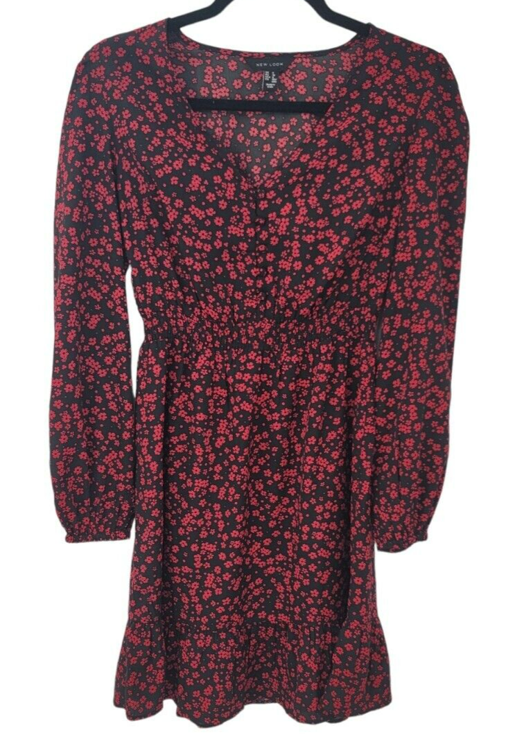 burgundy ditsy floral dress 70s Inspired Burgundy Ditsy Floral Maxi Dress V Neck Angel Sleeve Empire  Waist – Pretty Kitty Fashion main image 0