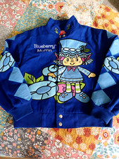 NEW Vintage Strawberry Shortcake Blueberry Muffin Jacket 2008 Sz Youth L