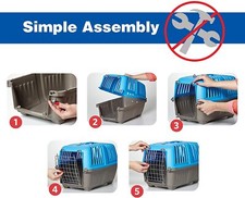 Midwest Spree Travel Pet Carrier, Dog Carrier Easy Assembly Ideal for Small Dogs
