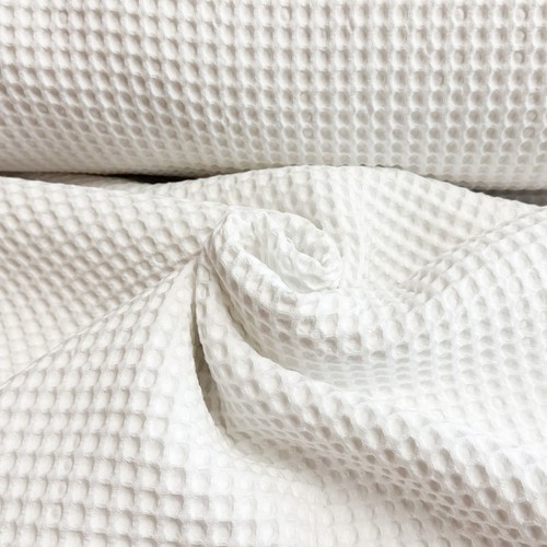 Waffle pique fabric 100% cotton different sizes and thicknesses by the meter - Picture 43 of 48