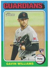 2024 Topps Heritage Baseball Mini Variation Gavin Williams #489 Rookie RC