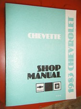 1983 CHEVROLET CHEVETTE ORIGINAL FACTORY SHOP MANUAL OEM SERVICE CLEAN