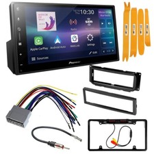 Pioneer 6.8" Screen Single DIN Car Stereo Kit for 2003-2006 Jeep Wrangler