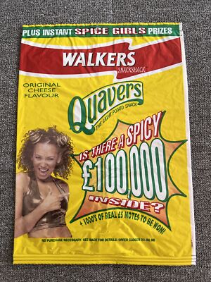 SELTEN! Spice Girls Walkers Quavers Crisps Tasche (leer) Mel B Käse