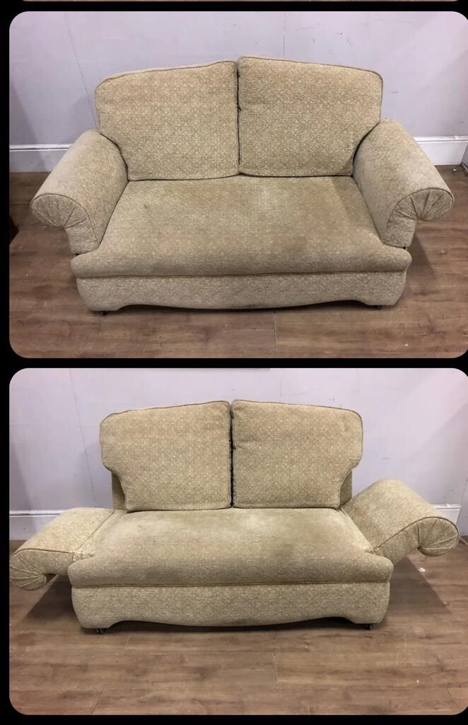 Elegant drop arm settee sofa