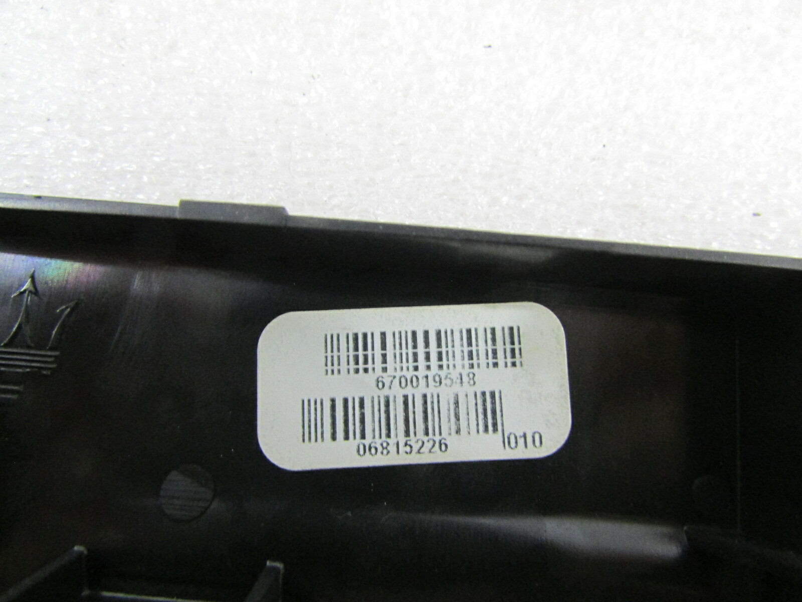 Maserati Ghibli, Rear Switch Tunnel Trim, Used, P/N 670019548